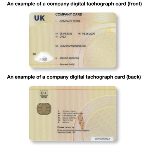 what is a digital tachograph company smart card|dvla company tachograph card.